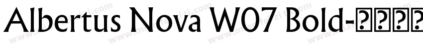 Albertus Nova W07 Bold字体转换